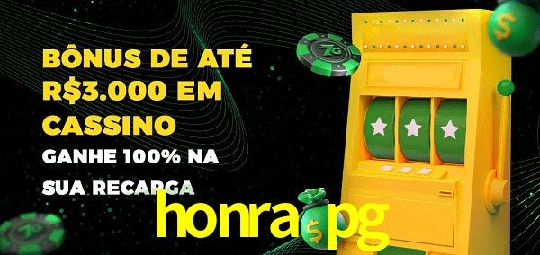 honra pg melhor bônus de depósito